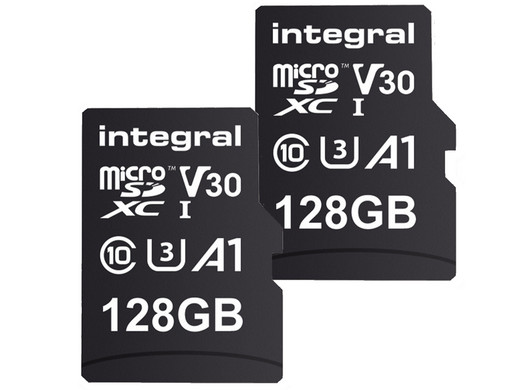 2x Integral 128GB Micro-SD Kaart | SDXC | UHS-1 | U3