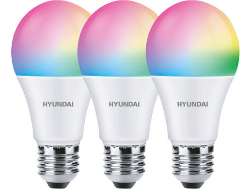 3x Hyundai Smart LED-Lamp | E27