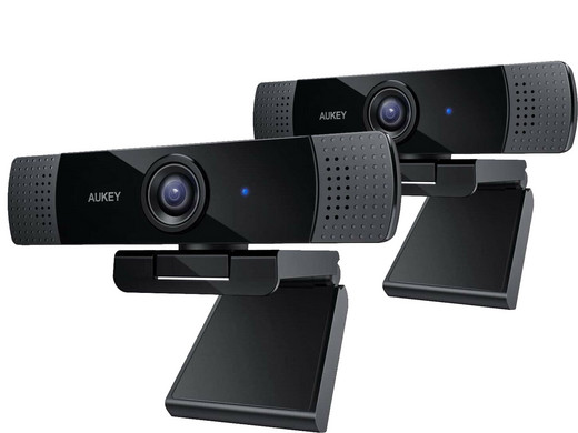 2x AUKEY PC-LM1E 1080p-Webcam mit Stereo-Mikrofon