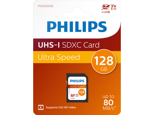 Philips 128 GB SDXC Kaart | FM12SD55B