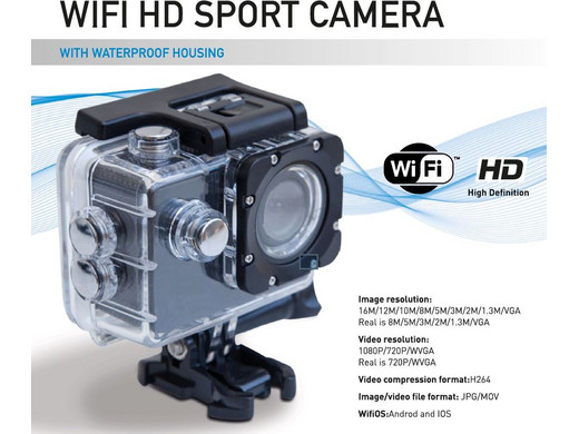 Soundlogic Wi-Fi Sportkamera | 1080p