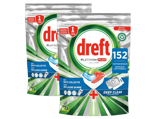304x Dreft Platinum Plus Deep Clean Spülmaschinentabs