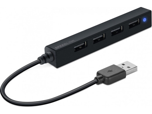 Speedlink Snappy Slim USB-Hub | 4 Poorten