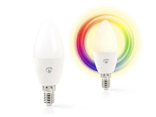 2x Nedis SmartLife LED-Leuchtmittel WLAN | RGB | E14