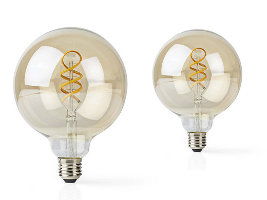 2x Nedis SmartLife Filament LED Lamp | E27  | Globe
