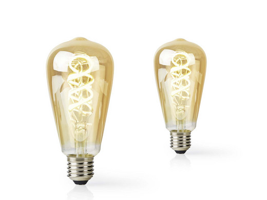 2x Nedis SmartLife Filament LED Lamp | E27  | ST64