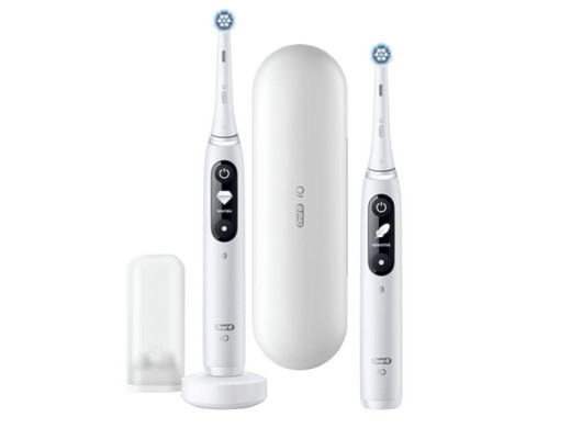 Oral-B iO Serie 7 Elektrische Zahnbürste mit Magnet-Technologie | 2er-Set